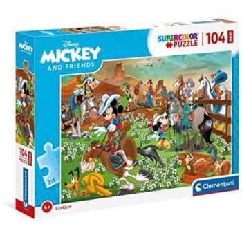 Puzzle Maxi 104 Piezas Mickey y Amigos Supercolor