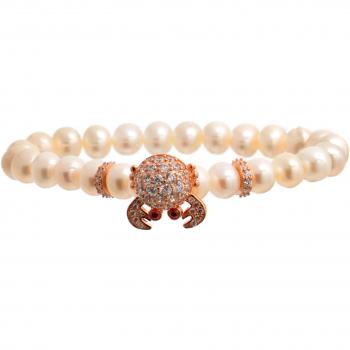 Brazalete Lancaster JLA-BR-CRAB-2-WH Mujer 16 mm