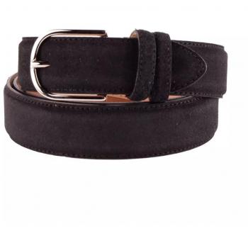 Made in Italy Black Calfskin Belt - 130cm / 50inch