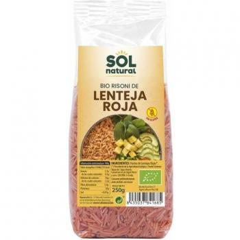 Sol Natural Risoni de Lenteja Roja Sin Gluten Ecológico 250g