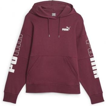 Sudadera con Capucha Mujer Puma Power Colorblock Rojo Oscuro