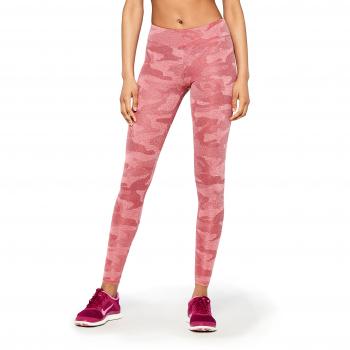 AURIQUE Leggings de Deporte Mujer, Rojo