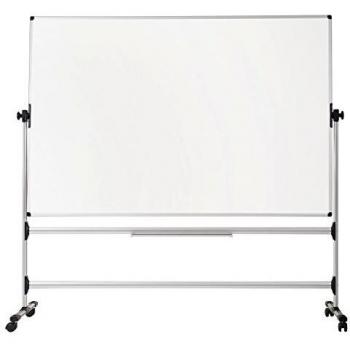 Bi-Office 152645 - Pizarra lacada a doble cara, 90 x 120 cm, color blanco
