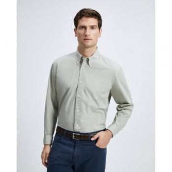 Camisa de hombre sport liso popelín manga larga Emidio Tucci