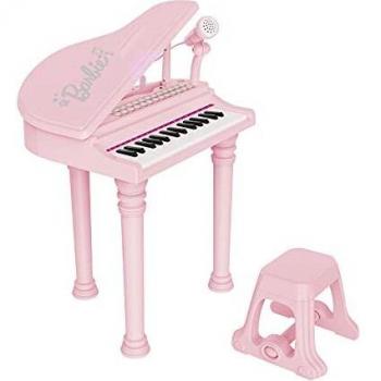 DSO ODS 45005 Barbie - Piano de Cola con Taburete y Muchos Accesorios, Rosa