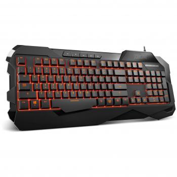 Krom NXKROMKROWN - Teclado Gaming, Color Negro