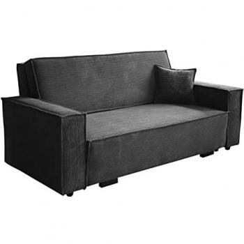 Sofá-cama Columbus 185 con Caja de Ropa de Cama, 4 Plazas, Medidas 192 x 85 x 98 cm