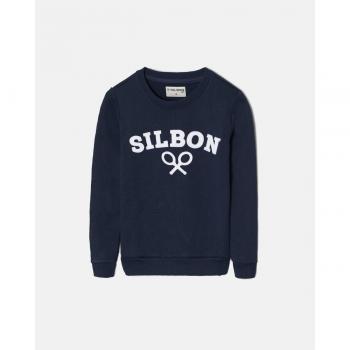 Silbon - Sudadera de niño con cuello redondo y logo frontal