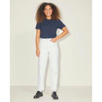 JJXX Women's High-Waisted Mom Fit Jeans Lisbon Style 29/30 White Denim