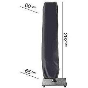 Funda Protectora Aerocover para Parasol de Brazo Libre H292 x 60/65 cm, Impermeable y Transpirable, Color Antracita