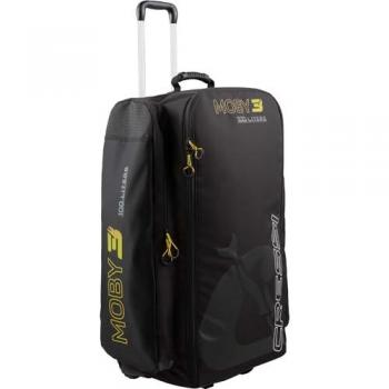 Cressi Bolsa De Equipo Moby 3 Trolley Robusta y Espaciosa, Unisex-Adult, Negro/Amarillo, 100 L