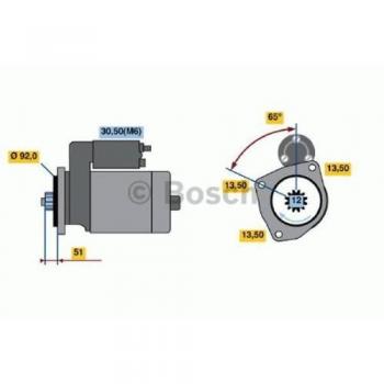 Motor de Arranque BOSCH 0 986 021 480, tipo: Motor de arranque, características: marca BOSCH, número de pieza 0 986 021 480