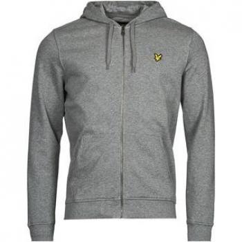 Lyle & Scott Men's Zip Through Hoodie - Grey - Large