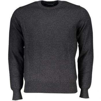North Sails Gray Fabric Shirt - XXL, North Sails Round-neck Knitwear for Men, Gray, Size: 2XL Embroidered Crew Neck Sweater made with Fibers