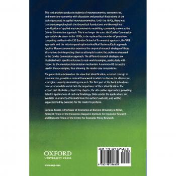 Applied Macroeconometrics by Carlo A. Favero - Oxford University Press Edition