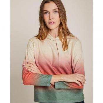 Jersey ancho de mujer con cuello perkins