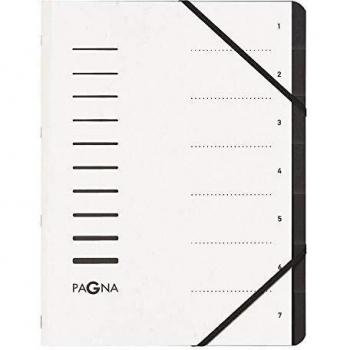 Carpeta Organizadora PAGNA, Archivador Clasificador, 7 Compartimentos, Blanco