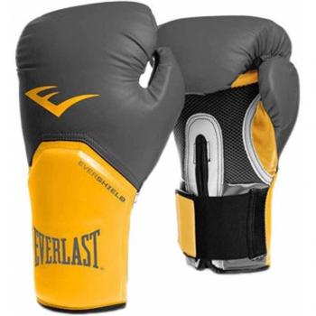 Everlast 2300GR/0R16 - Guante de boxeo elite, color gris / amarillo