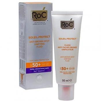 ROC Soleil Protect - Fluido Unificante, Anti-Manchas, SPF50+, 50 ml