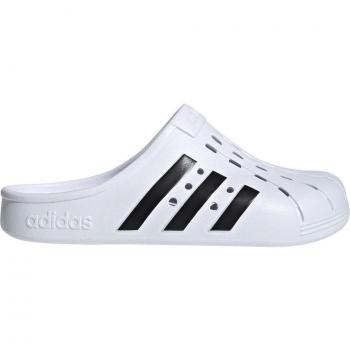 Adidas Adilette Clogs - Unisex White/Black Slide Sandals