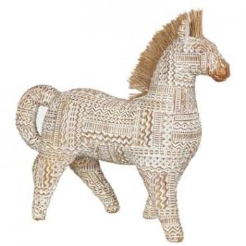 Figura Decorativa Romimex Beige Poliresina Cebra 9 x 26 x 27 cm