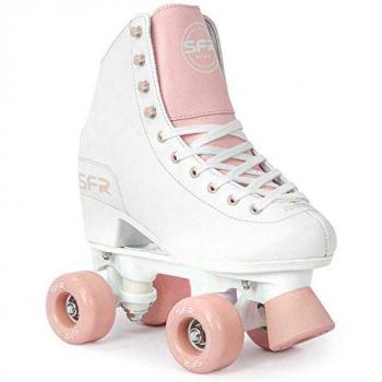 SFR QUAD FIGURE BLANCO-ROSA, Patines 4 Ruedas Figure, Patinaje para Adultos Unisex, Multicolor (White/Pink), Talla 40.5