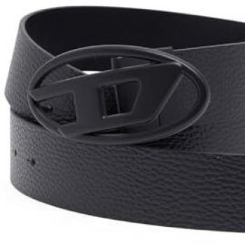 Diesel Men's Reversible Leather Belt - Black - Size 100 CM