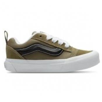 Zapatilla Knu Skool Vans Unisex Niños Color Oliva/Negro Talla 31