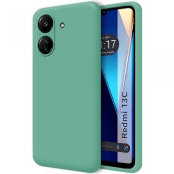 Funda Protectora Ultra Suave de Silicona Líquida Verde para Xiaomi Redmi 13C