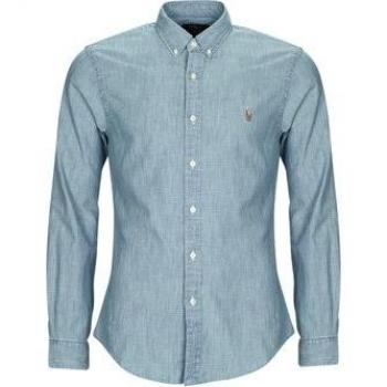 Polo Ralph Lauren Men's Slim Fit Denim Long Sleeve Shirt in Blue