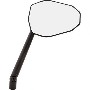 Espejo retrovisor Highsider Victory-Blast XL - Plateado y Negro, diseño moderno, ajuste universal, construcción de alta calidad, fácil instalación