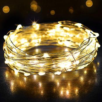 Cadena de Luces Navidad 12M 120 LEDs, OMERIL Guirnalda Luces con 1.5M Cable USB
