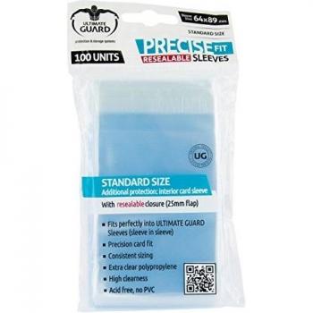 Ultimate Guard - Funda estándar Precise fit Sleeves Reutilizable, 64 x 89 mm