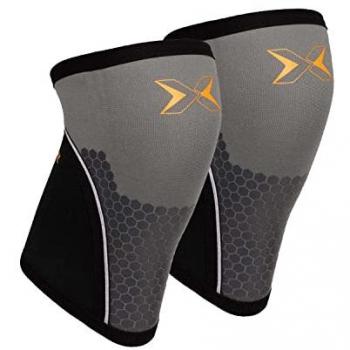 PICSIL 7mm Hex Tech Neoprene Knee Sleeves for Cross Training, Powerlifting, and Weightlifting (Pair)