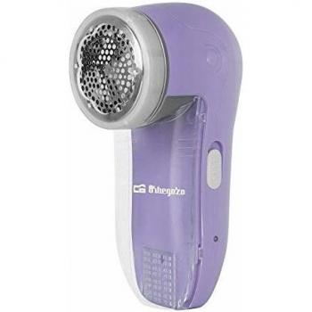 Orbegozo QP 6500 - Quita pelusas eléctrico recargable, rejilla y cuchillas INOX, recipiente desmontable, botón encendido/apagado, 5 W de potencia