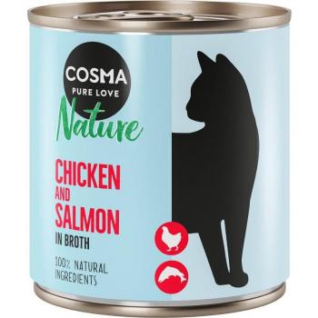 Cosma Nature 12 x 140 g - Pack Ahorro - Pollo y salmón