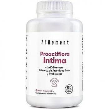 ZENement - Proactiflora Intima con D-Manosa, Extracto de Arándano Rojo y Probióticos - 120 Cápsulas