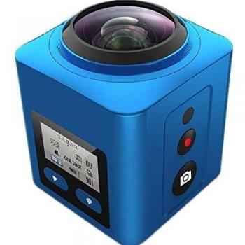 san360 ® Camera 360 4 K WiFi impermeable - 360 grados con doble lente gran angular - Videocámara 1080P