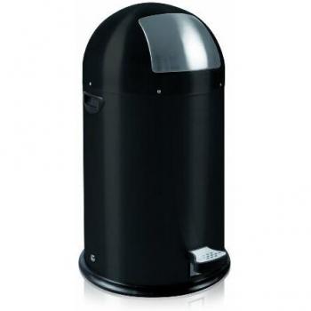 Cubo de basura de pedal Kickcan 33 L negro mate eko