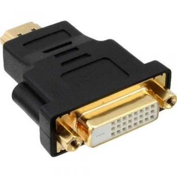 Adaptador HDMI-DVI 4K2K con contactos dorados, tipo A M a DVI-D 24+1 F