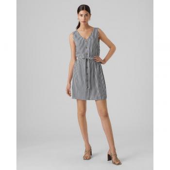 Vero Moda Bumpy Button Detail Belted Short Dress