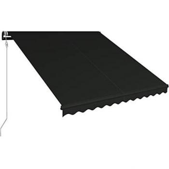 Toldo retráctil automático gris antracita 350x250 cm