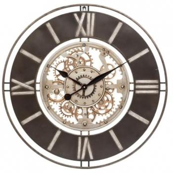 Reloj de Pared Vintage Mecánico de Metal D70cm Soul - Dorado/Retro