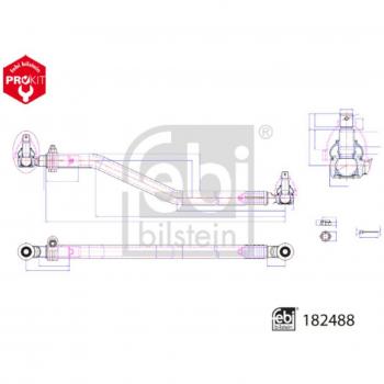 Barra de dirección ProKit FEBI BILSTEIN 182488