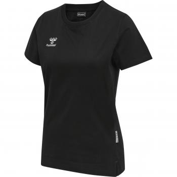 Hummel Move Grid Women's Cotton T-Shirt - Black