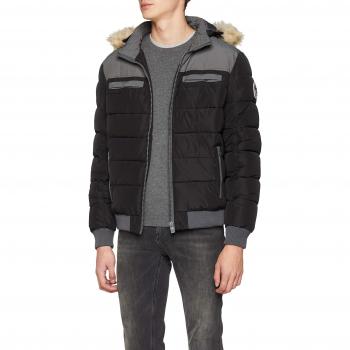 Kaporal FOBRE, Abrigo para Hombre, Noir Black, Medium