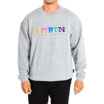 Sudadera de Hombre La Martina de Manga Larga y Cuello Redondo TMF304-FP538 - Algodón Gris 2XL