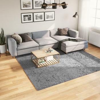 Alfombra peluda de pelo largo moderna PAMPLONA 240x240 cm Color Antracita, Beige, Crema - Alfombra de Piso para Sala de Estar, Dormitorio, Habitación, Salón