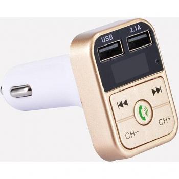 Reproductor MP3 Bluetooth para coche con manos libres, transmisor FM, cargador USB y modulador FM