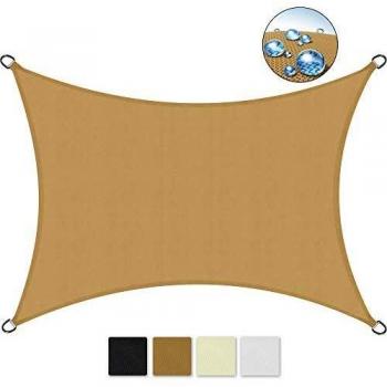 Toldo/parasol SolRoyal Voile d'Ombra 300x200 cm Sable SolVision PS9, tejido repelente al agua, protección solar y UV